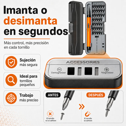 Set Destornillador Electrico Powerson® 46en1