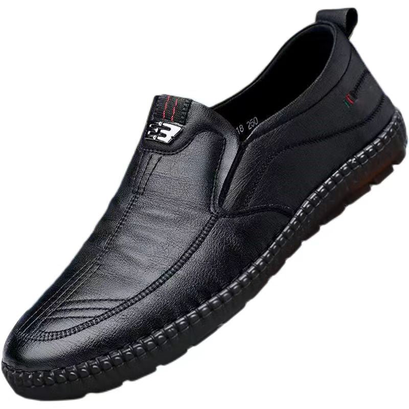 Zapatos casuales de cuero genuino para hombres