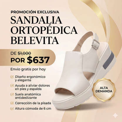 Sandalia Ortopédica Belevita - Diseño Ergonómico y Elegante
